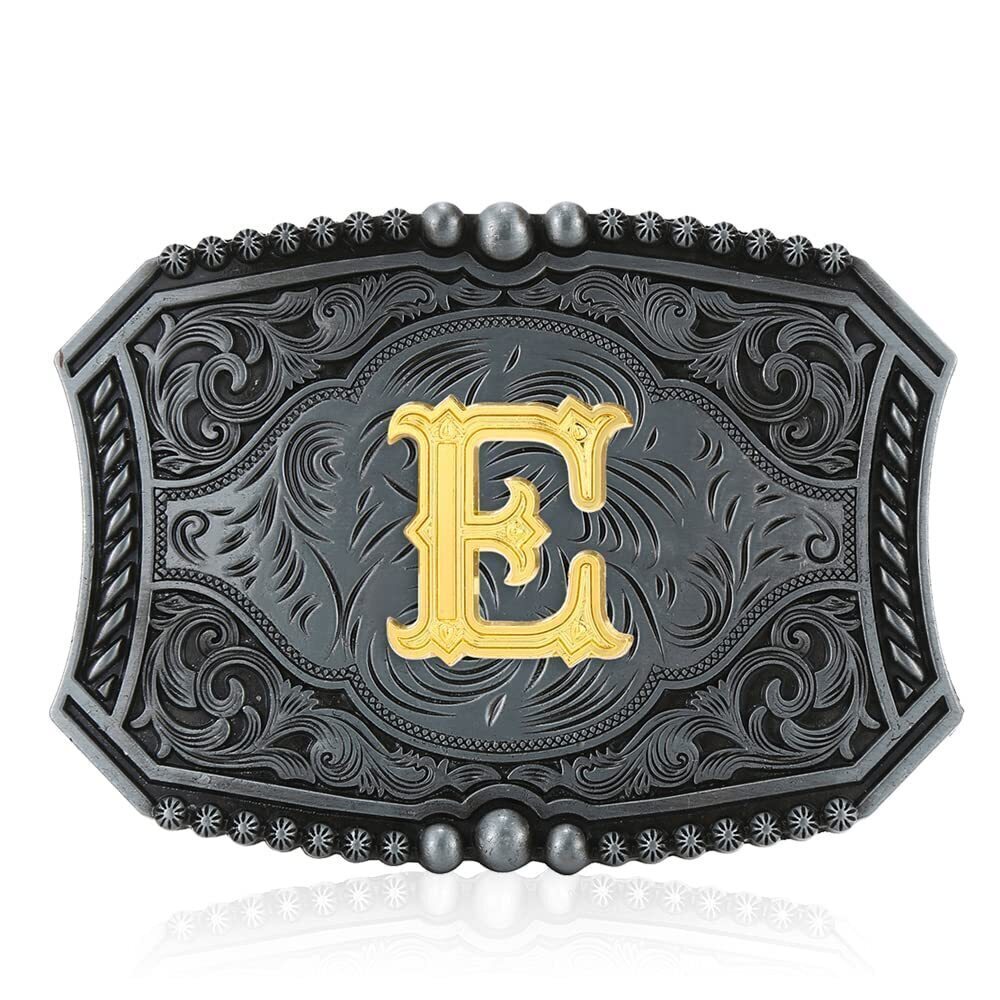 5438 Initial Belt Buckle - Upgrade Western Buckle Letters ABCDEFG to